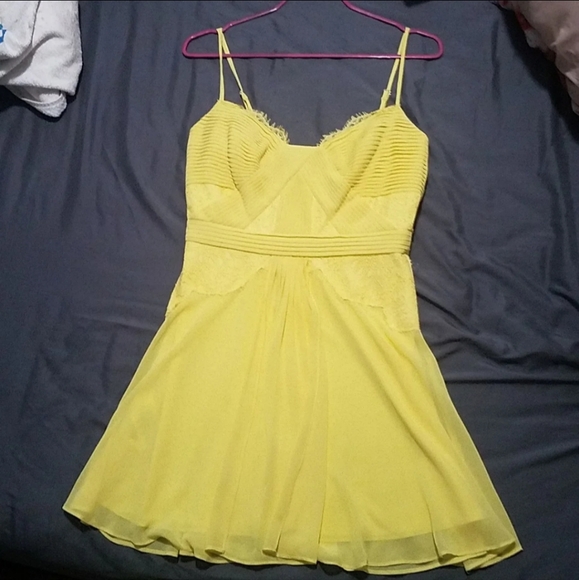 BCBG Bright Yellow Dress - Picture 1 of 5